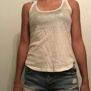 White Racerback Tank Top